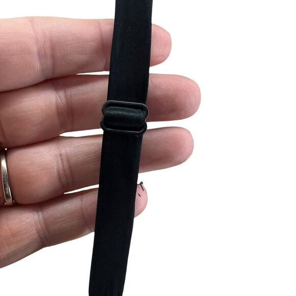 Vintage Victorias Secret Gold Label Pure Silk Black Lingerie Slip Dress Medium - Picture 4 of 6